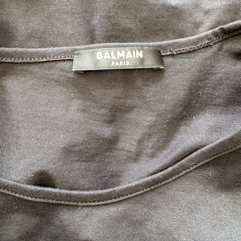 NWOT Balmain Cotton Logo Graphic Tank - Picture 8 of 10